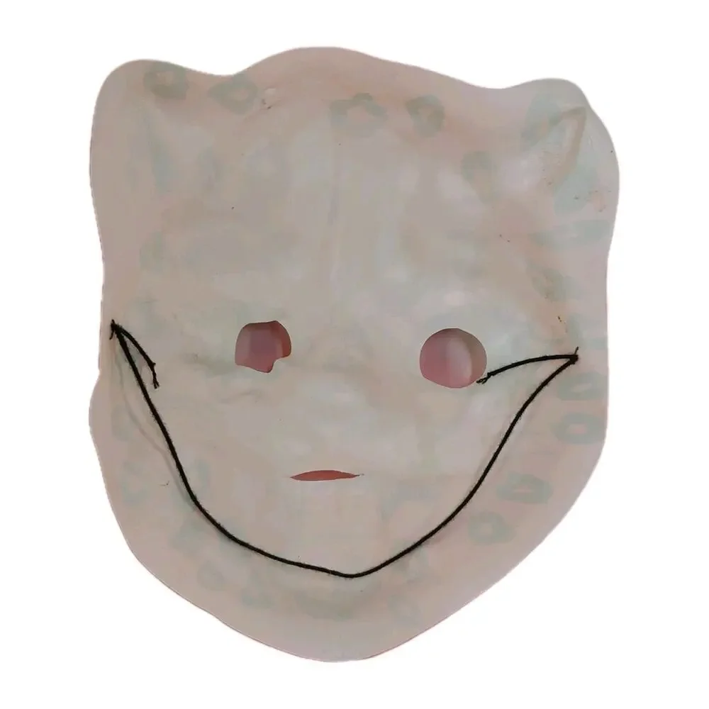 Vintage Ben Cooper Child's Mask Leopard Black Light Glow Rare Halloween Day Glow